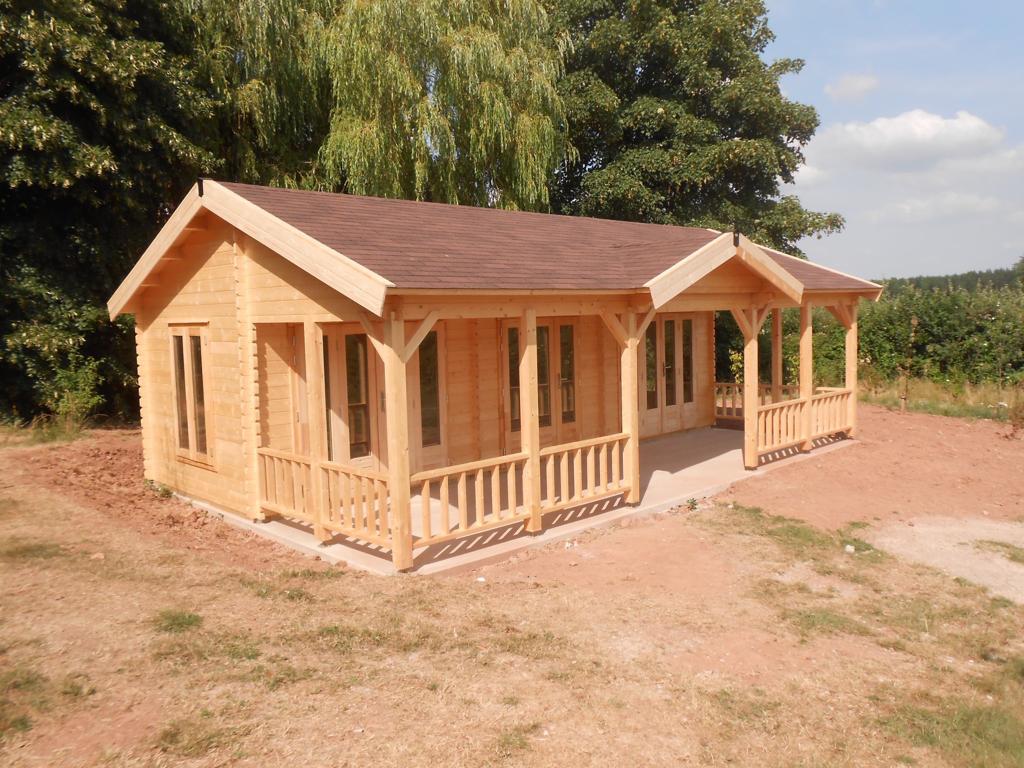 garden building with terrace